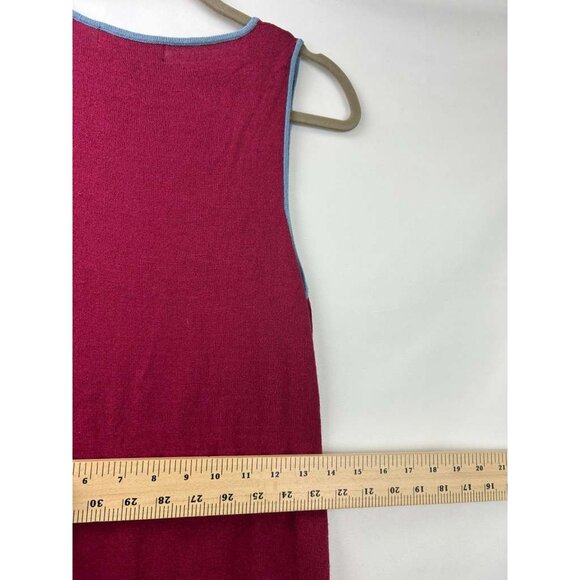 Alannah Hill Women's Size 14 Sleeveless V-Neck Knit Midi Dress Rayon Blend - Picture 5 of 13